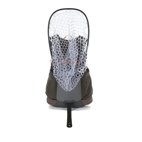 Back view of Ridgeline Fly Fishing Backpack For Real Anglers, A Lightweight Tackle Pack With Hydration Pass Through, Foam Shoulders, Molded Back Panel.