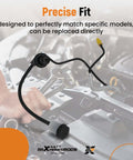 Prefilled Clutch Master Cylinder And Slave Cylinder Line Assembly For Ford Ranger 2.3L 2.5L 3.0L 1995 Through 2011 And Mazda B2300 B2500 B3000 B4000 Navajo 1995 Through 2009 Ready To Go Plug And Play Replacement PM0720 CC649032, shown with precise fit installation.