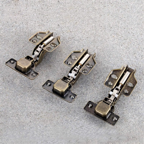 Three Soft Close Cabinet Hinges 2 Pack With Hydraulic Dampers For Cabinets Cupboards And Wardrobes, stainless steel with copper core