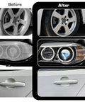 189pcs 2 Inch Sanding Discs Kit for Drill Polishing before and after on rims, headlights, and door handle surface