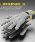 Level Five Cut Resistant Kitchen Gloves With HPPE Food Grade Durability for Mandoline Slicing and Meat Prep Extra Large Fit