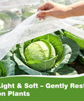 Lightweight Reusable Garden Netting Pest Barrier 10x50 Ft Insect Mesh Pro Grade covering cabbage plants