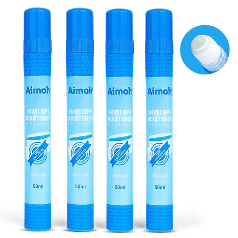 Quick Drying Envelope Moistener And Sealer With Ultra Fast Adhesive Glue For Letters And Mail Perfect For Home Office Ditch The Lick And Slap It On Dries Crystal Clear In Minutes 4 Pack