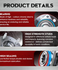 Product details of front wheel hub & bearing assembly pair (2) sealed bearing replacement fits 2000-2011 Impala, Grand Prix and more