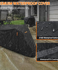 Heavy Duty Adult Tricycle Cover Tough As Nails For Three Wheel Bikes All Season Weatherproof Outdoor Storage Waterproof Dustproof Windproof Fits Mountain Road Cruiser And Some E Bikes 75L 30W 44H in rain, 210D Oxford PU