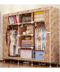 Large Capacity Portable Wardrobe Closet With Washable Oxford Fabric Cover And Heavy Duty Hanging Rods For Real Clothing Storage in room