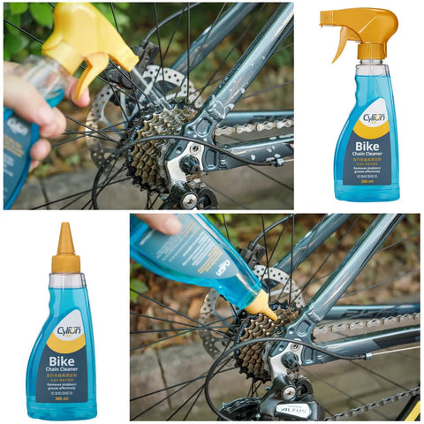 Bike Cleaning Kit With Chain Scrubber Degreaser Chain Lube Wheel Brush Claw Brush And Cleaning Agent For A Fresh Like New Ride