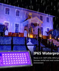 50W Black Light Flood Light With Plug And Switch for glow parties highlights fluorescent in rain using IP65 waterproof UV lamp