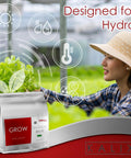 Grow Fertilizer For Hydroponics And Soil Water Soluble Veg Nutrients For Tomatoes Leafy Greens Herbs Pack in Greenhouse