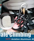 Beefy 50 kN Rescue Figure Belay And Rappel Device With Bent Ear Descent Gear For Rock Climbing Lightweight 7075 aluminum alloy
