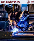 Welder using 2 Pack 11x14 Inch Welding Blanket, 5mm Thick Fireproof Carbon Felt Heat Shield for Soldering, Fire Pit, Grill and Welding Supplies