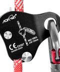 Climbing Ascender Rope Grab For Rock Climbing And Mountaineering Fall Protection Belay Device With Instant Rope Lock
