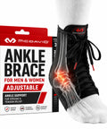 Adjustable Lace Up Ankle Brace For Men And Women Sprain Recovery Support Achilles Tendon Protection Breathable Stabilizer Wrap