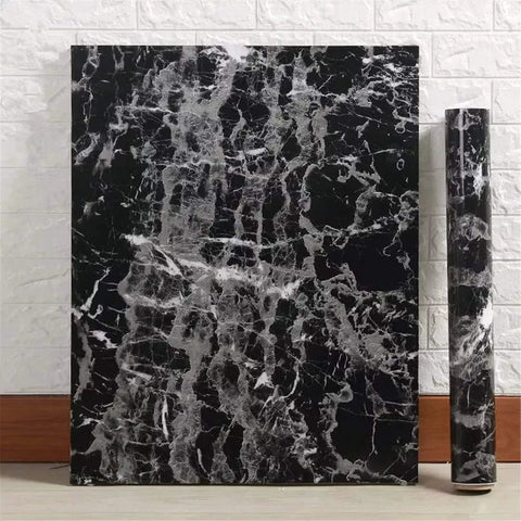 Black Marble Peel And Stick Wallpaper For Countertops And Backsplashes Self Adhesive Vinyl Wrap Removable Shelf Liner