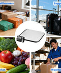 Rock Solid Digital Shipping Scale With Dead On Point 440lb Capacity And Easy Read Display for luggage, parcels, and market use.