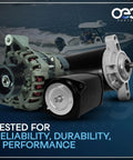 Starter For Evinrude Johnson OMC Outboard 40 75HP Replacement Part No Fuss Install with boat background and product details.