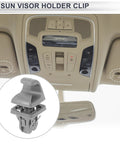 Sun Visor Holder Clip For Toyota Camry Highlander Corolla Prius RAV4 Solara Matrix Visor Retainer Clip Hook 74348-06030 Gray