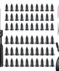 Emergency Tire Plug Kit With 60 Pieces Quick Screw Type Plugs For Car Motorcycle Truck Tractor SUV Roadside Repair No Jack Or Wrench Needed Ultra Seal Fast Flat Tire Fix with screwdriver and tire image