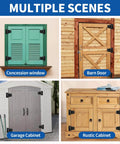 Heavy Duty Black Gate Hinges 3.5 Inch With Screws Pack Of 6 For Wood Fences Barn Doors Outdoor shown on various doors and cabinets.
