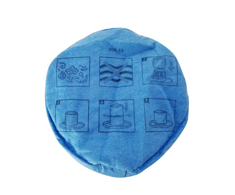 Blue VRC2 Cloth Filter Bags For Vacmaster 1.5 To 3.2 Gallon Wet Dry Vacuums 6 Pack, with printed installation instructions.