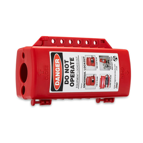 Go To Universal Lockout Device For Forklift, Gas Cylinder, And Electrical Plugs Recycled Plastic OSHA 1910.147 Compliant, red device