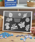 40-Piece Magnetic Sheets For Dies Storage With Rubber Magnet Sheets, shown in die cut storage setup, includes PVC pockets.