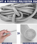 Tough As Nails 3/4 Inch By 59 Foot Closed Cell Backer Rod Foam Caulk Saver Heavy Duty Non Absorbent Gray Foam coiled.