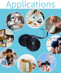Heavy Duty Sew On Hook And Loop Tape With Rock Solid Grip For Clothes Gear And Crafting, two black nylon rolls for versatile applications.