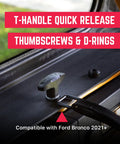 Quick Swap Hardtop Thumbscrews M8 X 25mm Bolts For Ford Bronco And Jeep Wrangler 4 In 1 Tie Down Anchor T-handle grip