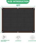 All Purpose Shade Cloth For Garden Plants And Backyard Projects Sixty To Seventy Percent Sunblock Netting 6ft x 3ft size.