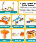 Air Toobz Original Air Powered STEM Building Toy For Kids And Teens With Foam Ball Tubes And Airflow Experiments accessories displayed