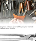 Flat Pliers Hand Seamer For Sheet Metal Straight Jaw Bender Tool For Bags Belts And Leather Craft Pro Grade Gear 45 Steel