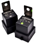 Heavy Duty Waterproof Relay Kit With LED Indicator, 2 Pack, 12V DC, IP68 Sealed, Plug N Play Diagnostics, Replaces Hella 4RD-960388-31 4RD-960388-22 4RD-960388-06, Built Tough For Off Road And Marine, black 40A relays