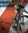 Cyclist on mountain bike demonstrating Two Pack 27.5 Inch Bike Tubes Fits 27.5 By 2.125 To 27.5 By 2.40 with Schrader Valve on rocky terrain