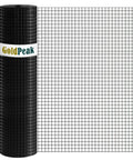 Premium Quality 1/2 Inch Black Hardware Cloth 48 Inches Wide By 100 Feet Long Roll showcases black vinyl coated mesh for gardens.