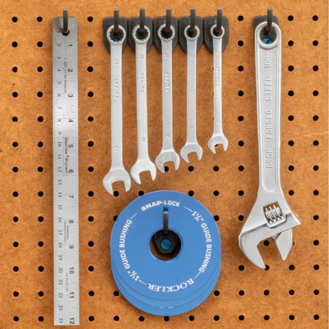 Hang Tight Pegboard C Hooks For Tools Heavy Duty Pegboard Hooks With Locking Design organizing tools on pegboard