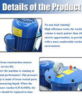 Portable Hydraulic Oil Filter Cart With 3 Micron Precision Filtration And Single Cylinder Purification System Killing Grit Fast With A Slick Pressure Gauge showing brass pressure gauge and electric motor.