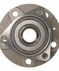 Top Shelf Front Wheel Bearing And Hub Assembly For 2015 To 2020 Audi A3 Quattro RS 3 And Volkswagen Golf R Alltrack Awd, front view of assembly.