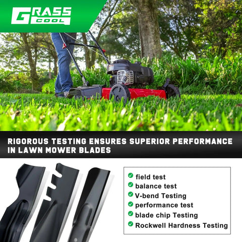 20 Inch Mower Blade Replacement Beefed Up For Hyper Tough Murray Push Mower Fits MNA152505 And MNA152701 Oval Center Hole 1 Inch By 3 Quarter Inch One Eighth Inch Thick Two And One Quarter Inch Wide For Quick Install No Fuss.