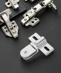 2 Pack Glass Shower Door Pivot Hinges Set, Durable Alloy Door Fittings, Rust Resistant For Bathroom, Modern Minimal Look