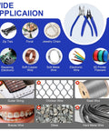 Two Pack Wire Cutters Set 5 Inch Micro Cutter And 6 Inch Heavy Duty Diagonal Cutter Spring Loaded Flush Cutting Pliers diagram