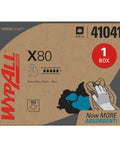 PowerClean X80 Cloths Heavy Duty Wipes Brag Box Blue 152 Sheets Per Box Extra Absorbent Wipes For Auto Shop Cleaning