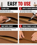 Step-by-step guide on using Heavy Duty Contact Cement Adhesive With Brush For Wood Leather Rubber And Laminate Repairs 4.16 Oz.