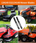 21 Inch Mulching Mower Blades For Husqvarna Poulan Pro Craftsman 42 Inch Deck Replacement shown with various mowers