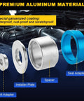 Crankshaft Oil Seal Installer And Remover Tool Kit With Seal Drive Set showing bolt adapter, installer plate, spacer, and seal adapter.