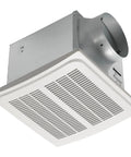 Humidity Sensing Bathroom Vent Fan For Large Bathrooms 140 CFM With Auto On Off Quiet Exhaust Powerful Airflow 1.0 Sone Energy Star Rated Red And Green LED Indicators mounted on ceiling