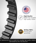 Heavy Duty Sander Drive Belt Set Fits 315117130 High Strength Rubber Toothed Replacement Belt Made In USA