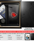 Diversion Safe Picture Frame With Hidden Compartment And Fireproof Waterproof Money Bag For Cash And Valuables, 5x7 Inch