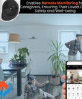 Home Monitoring Camera With Crystal Clear Full HD Video, Pan And Tilt, Color Night Vision, Motion Tracking, app on phone screen