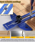 Badass Quick Slide Aluminum T Square Measuring Tool With Built In Protractor Dial For Swift Woodworking Framing And Tight Carpentry Layout Work Essentials on wood with sliding adjustment.